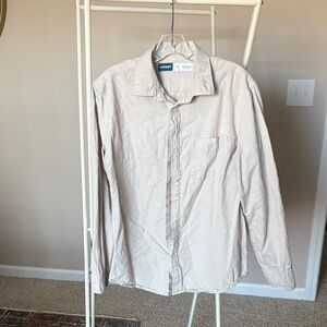 Old Navy Men's Casual Button Down Shirt - Cream